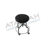 Stool Revolving - Manual With Foot Ring